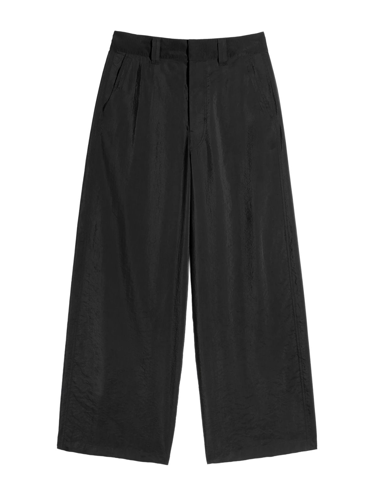 straight tailored pants black 