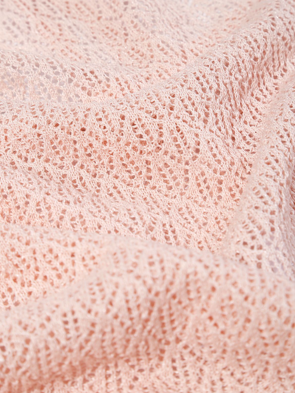 shiny viscose pointelle top lilac GANNI