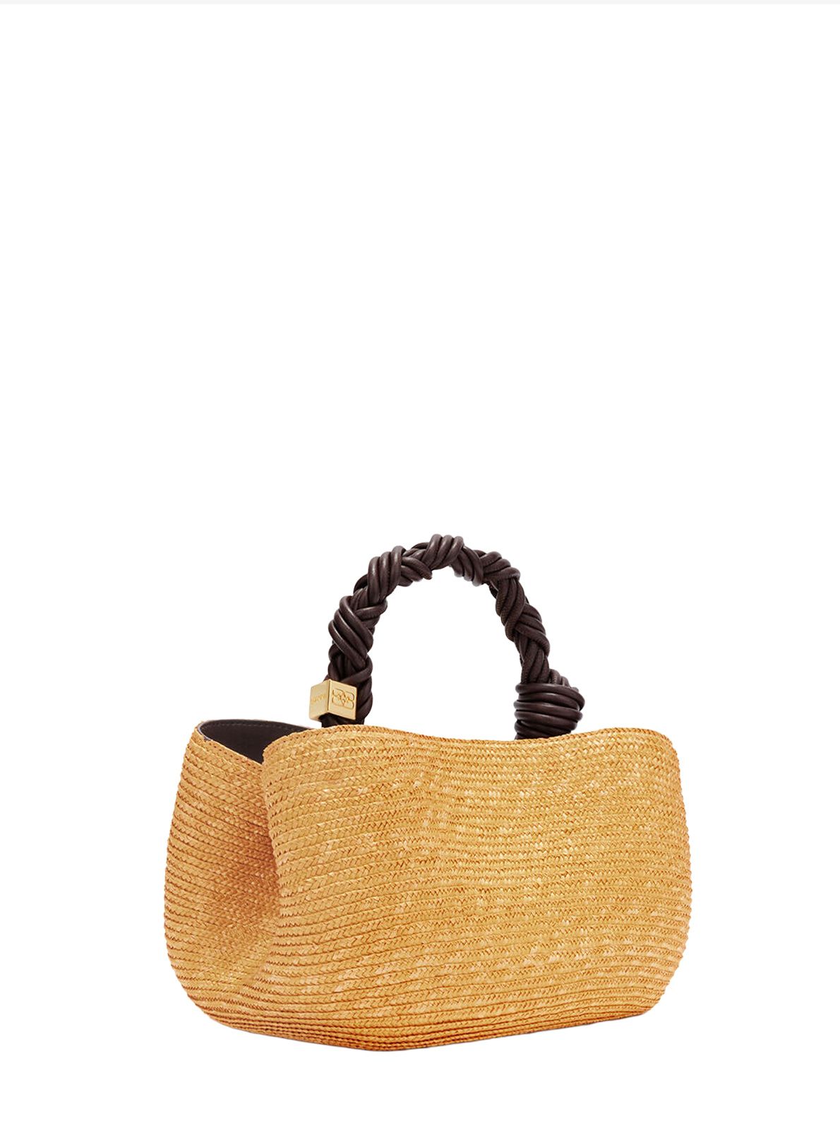 borsa piccola di paglia GANNI