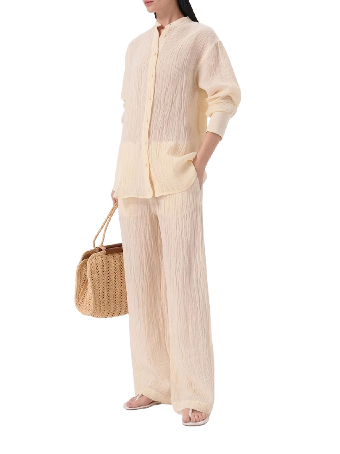 Pantalone natural 120% LINO