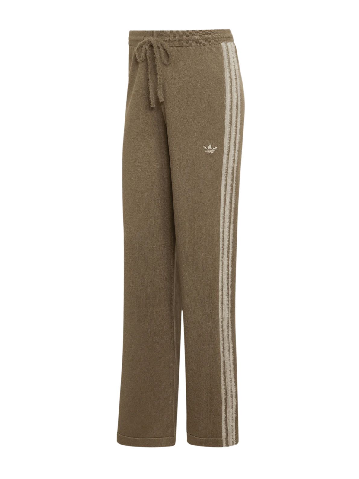 pantaloni da tuta in maglia fb marroni