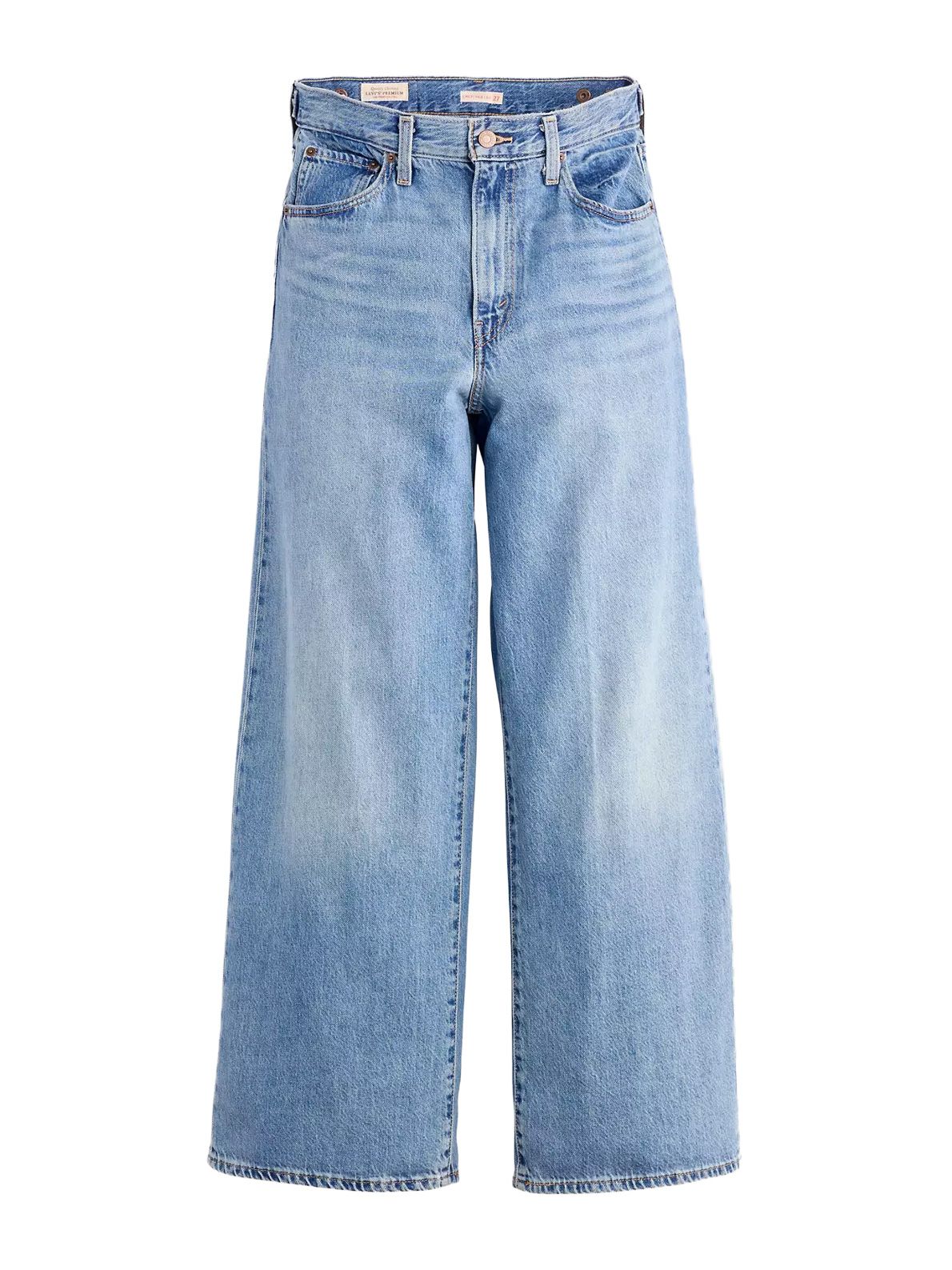 pantaloni a gamba larga blu 