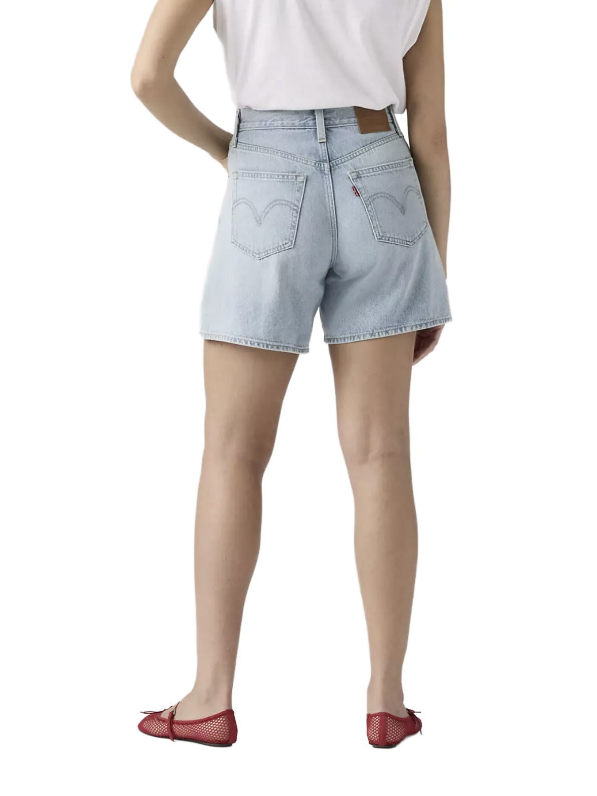 high baggy short blue LEVI'S