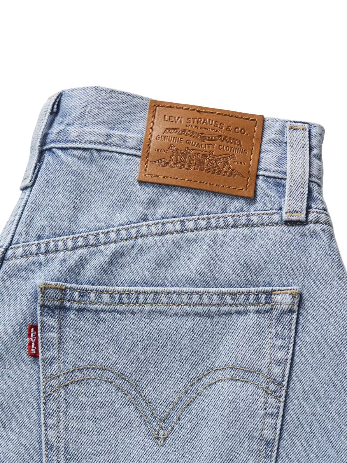 high baggy short blue LEVI'S