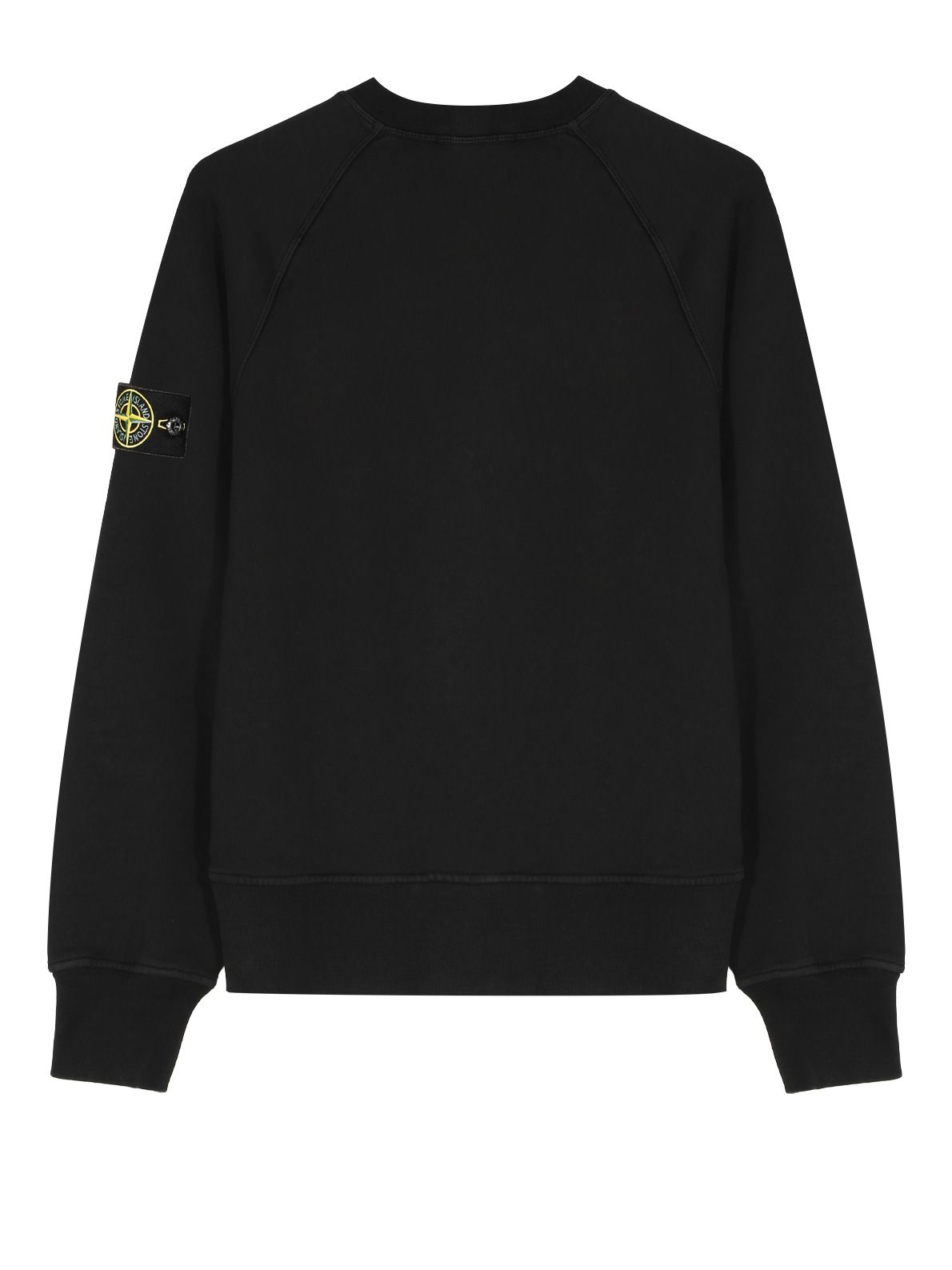 felpa girocollo nera STONE ISLAND