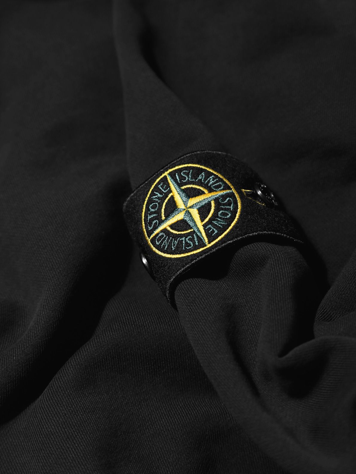felpa girocollo nera STONE ISLAND