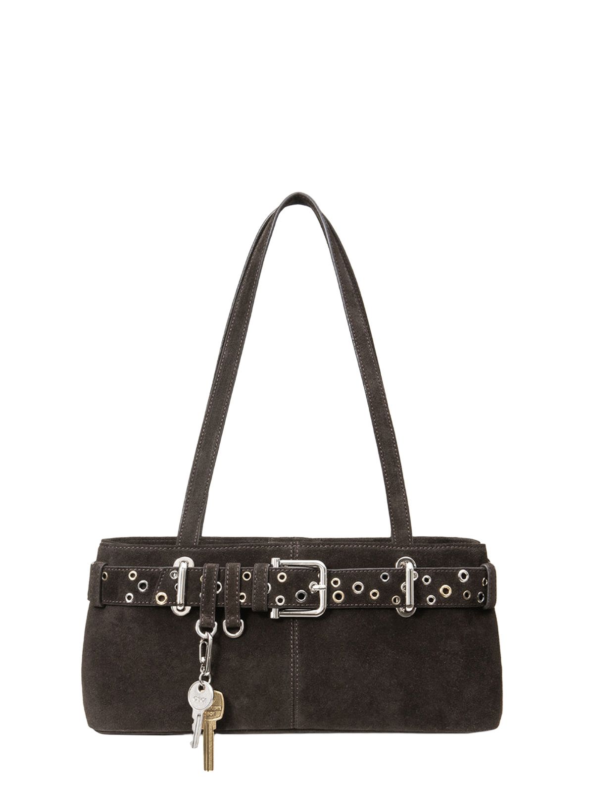 borsa a tracolla spilla mini mocha