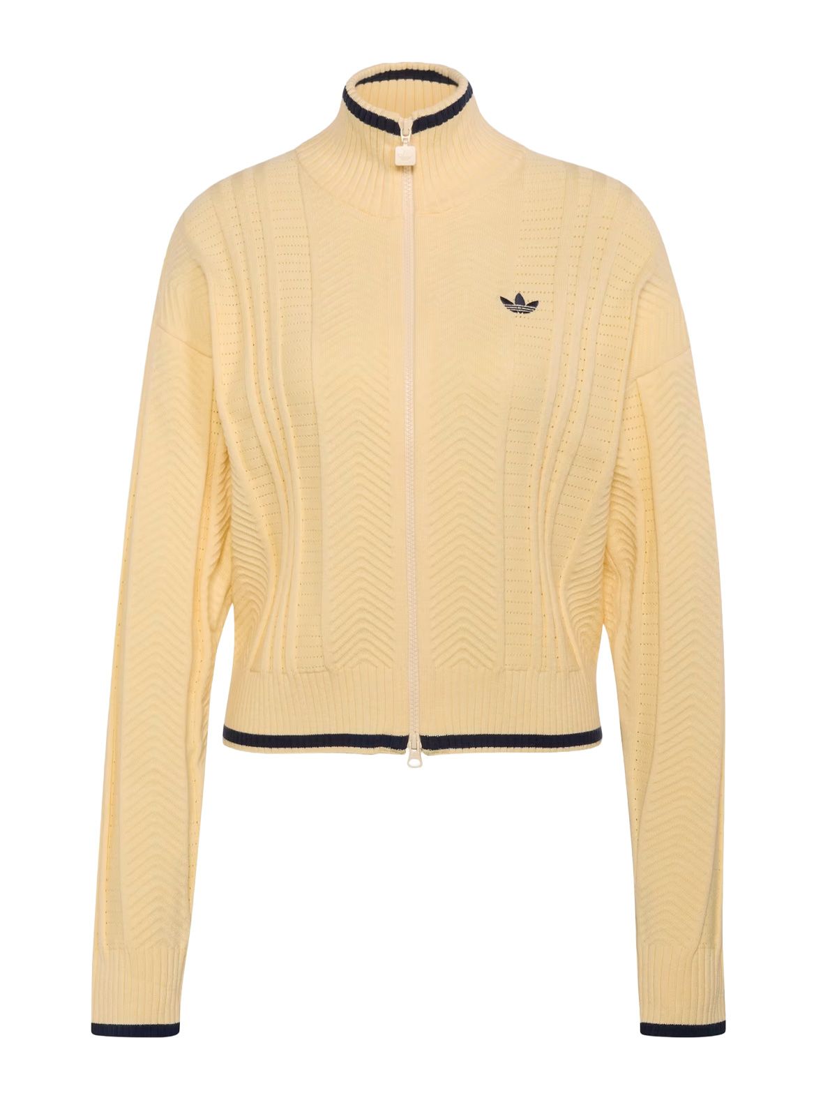 Knit fb tracktop cream