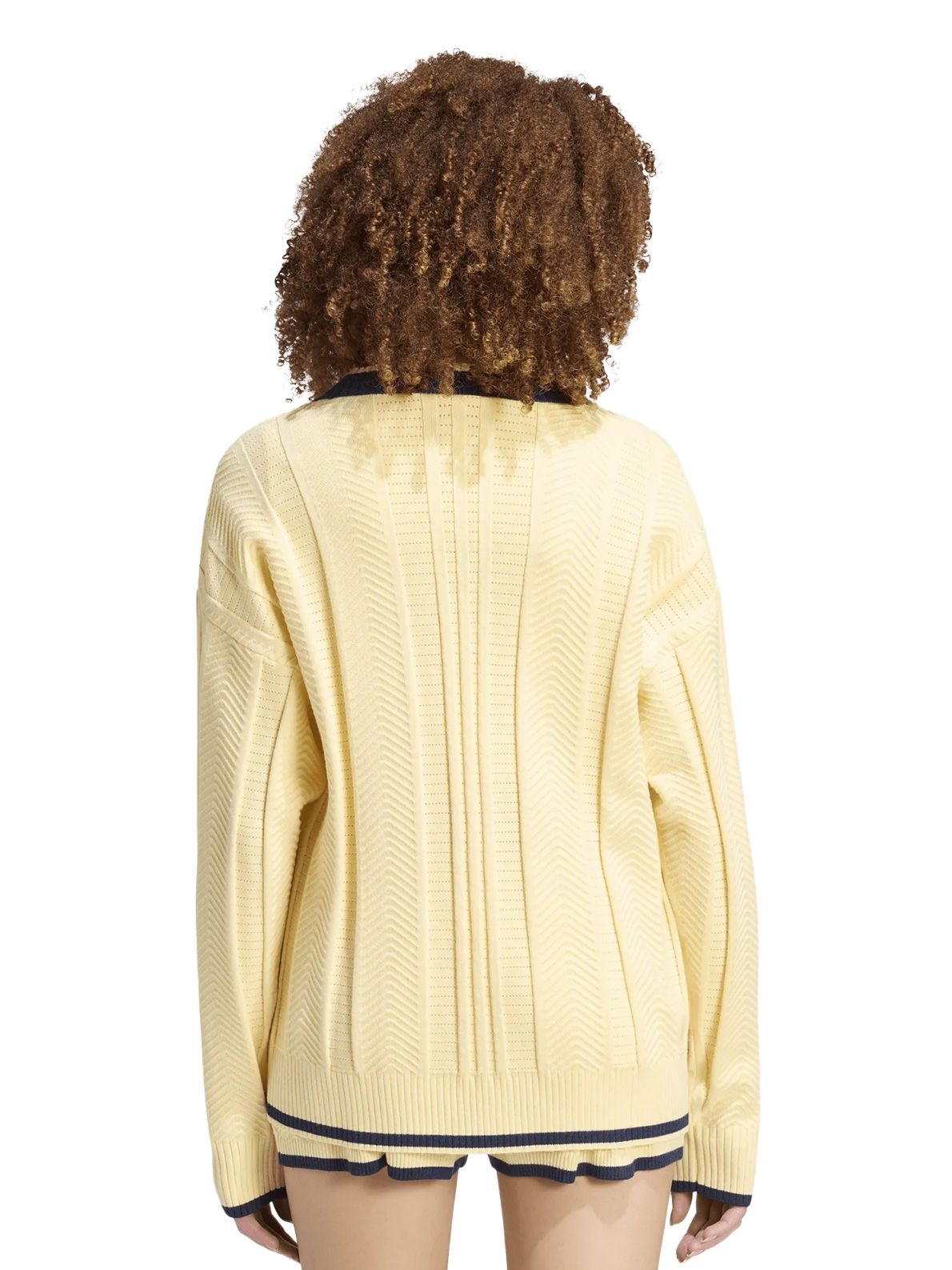 vanilla cable knit cardigan ADIDAS ORIGINALS