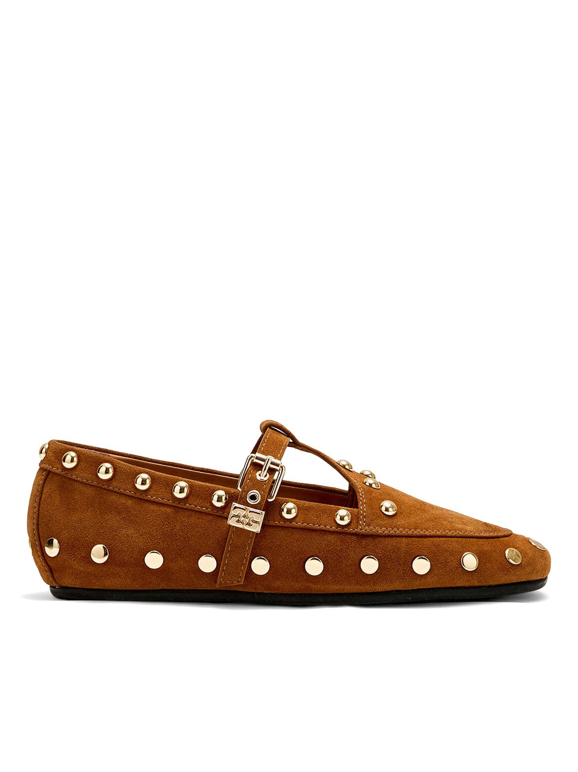 loafers mary jenny studs suede
