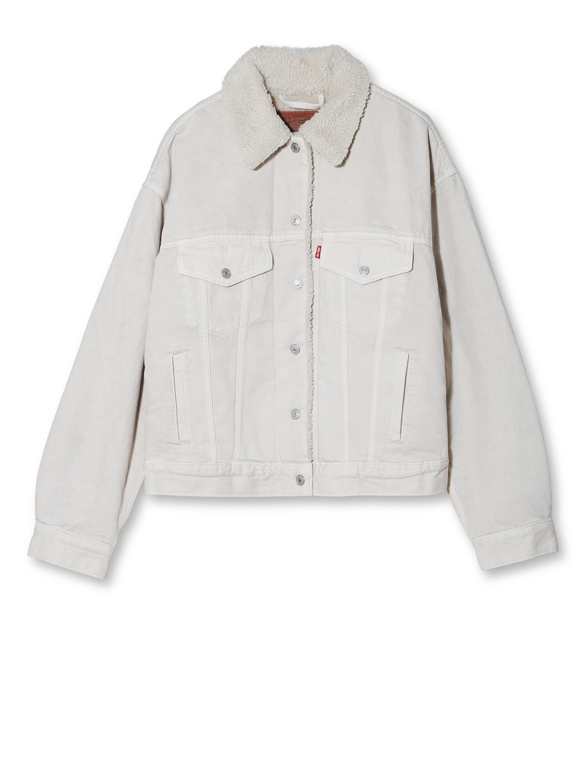 90s sherpa trucker white