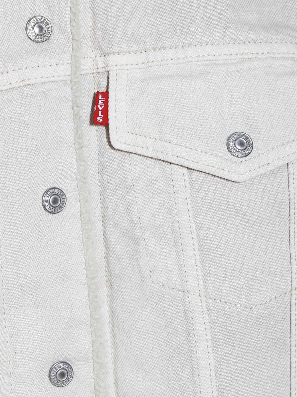 90s sherpa trucker white LEVI'S
