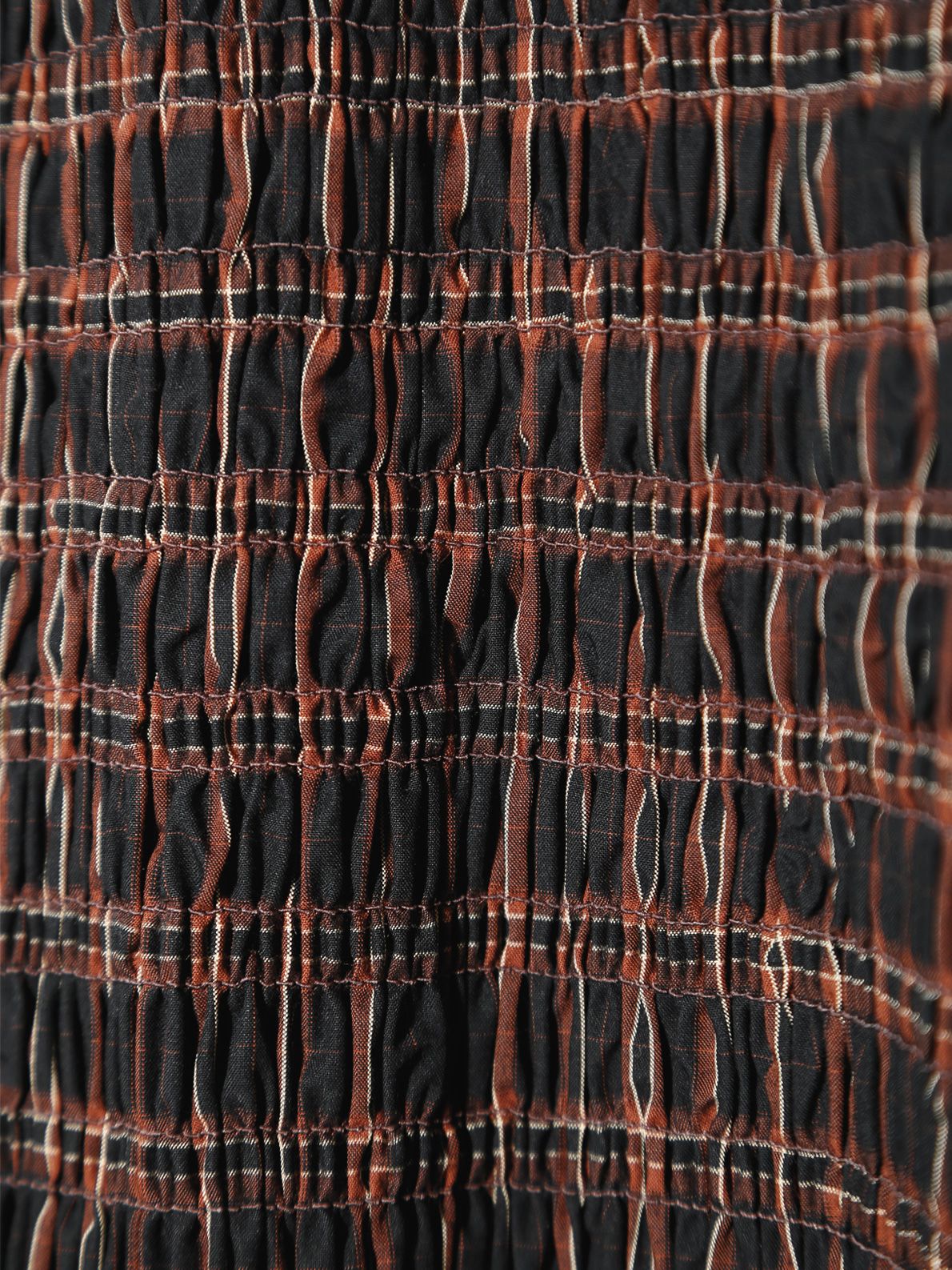 Brown tie string top GANNI