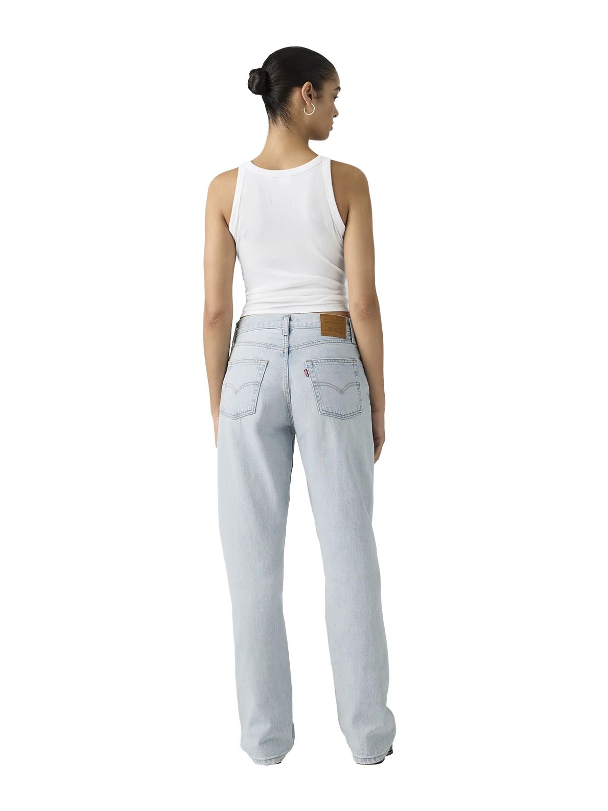 Pantalone a vita alta con gamba dritta blu LEVI'S