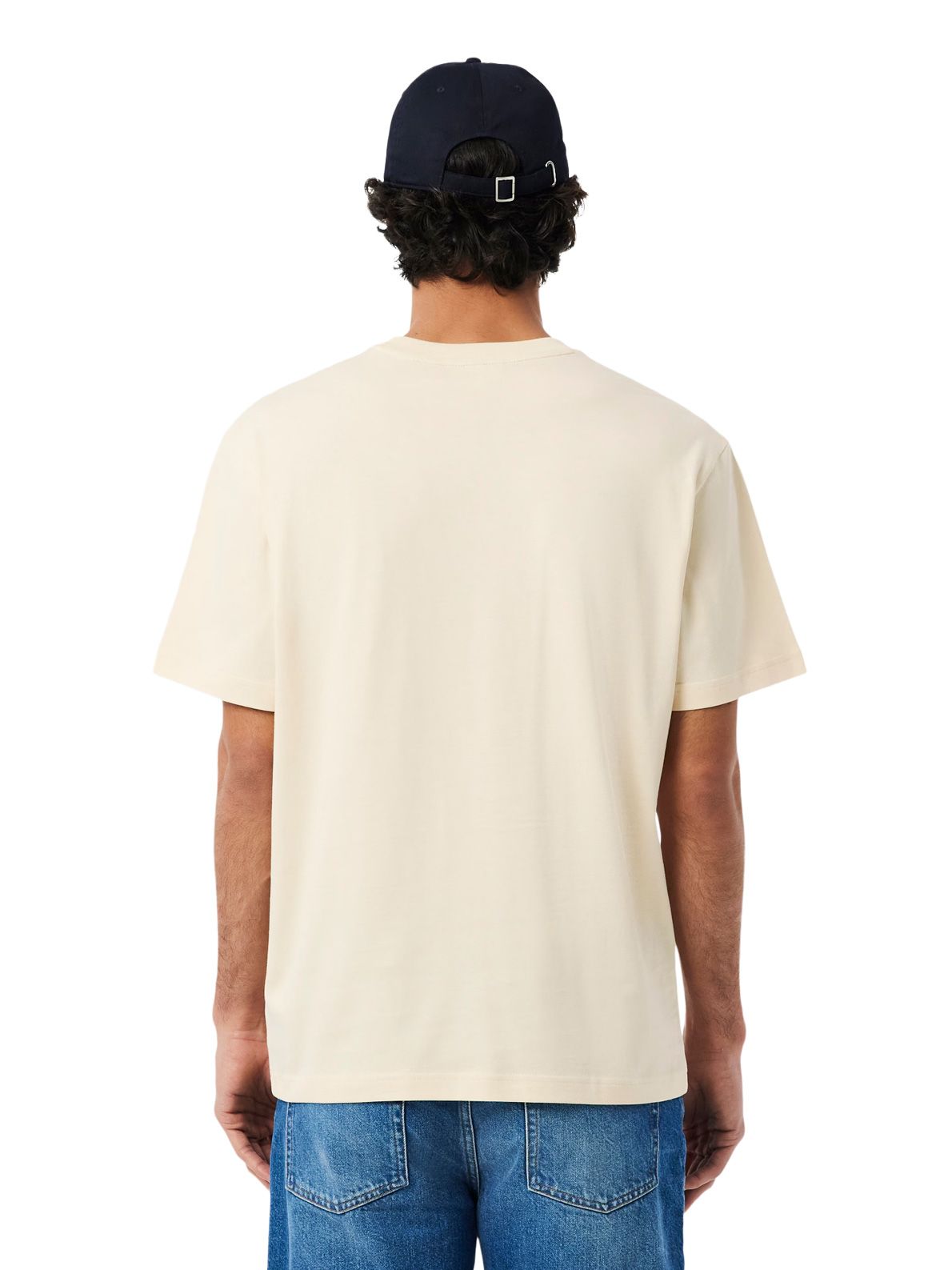 T-shirt cream LACOSTE
