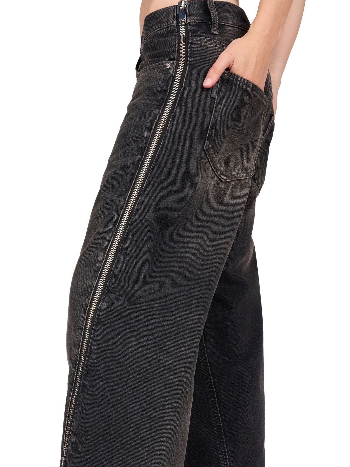 Black bonnie zip vintage jeans HAIKURE