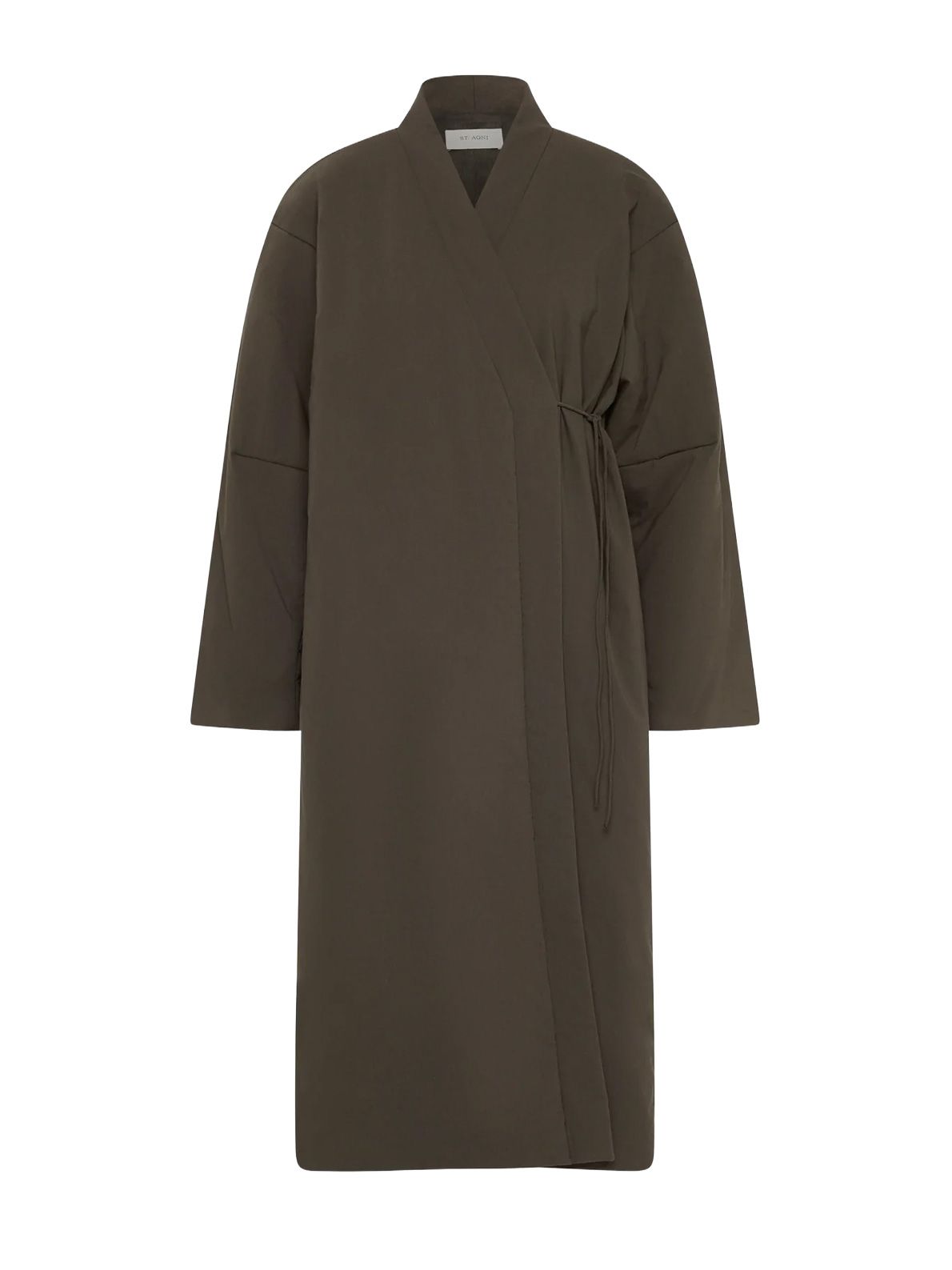 Wood pillow wrap coat