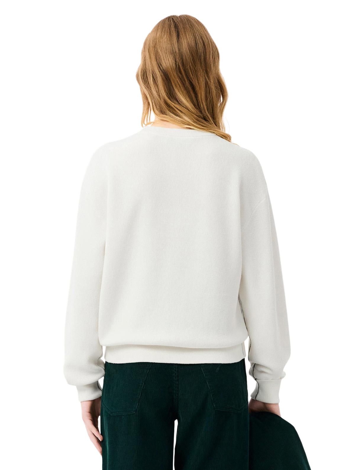 White knitwear LACOSTE