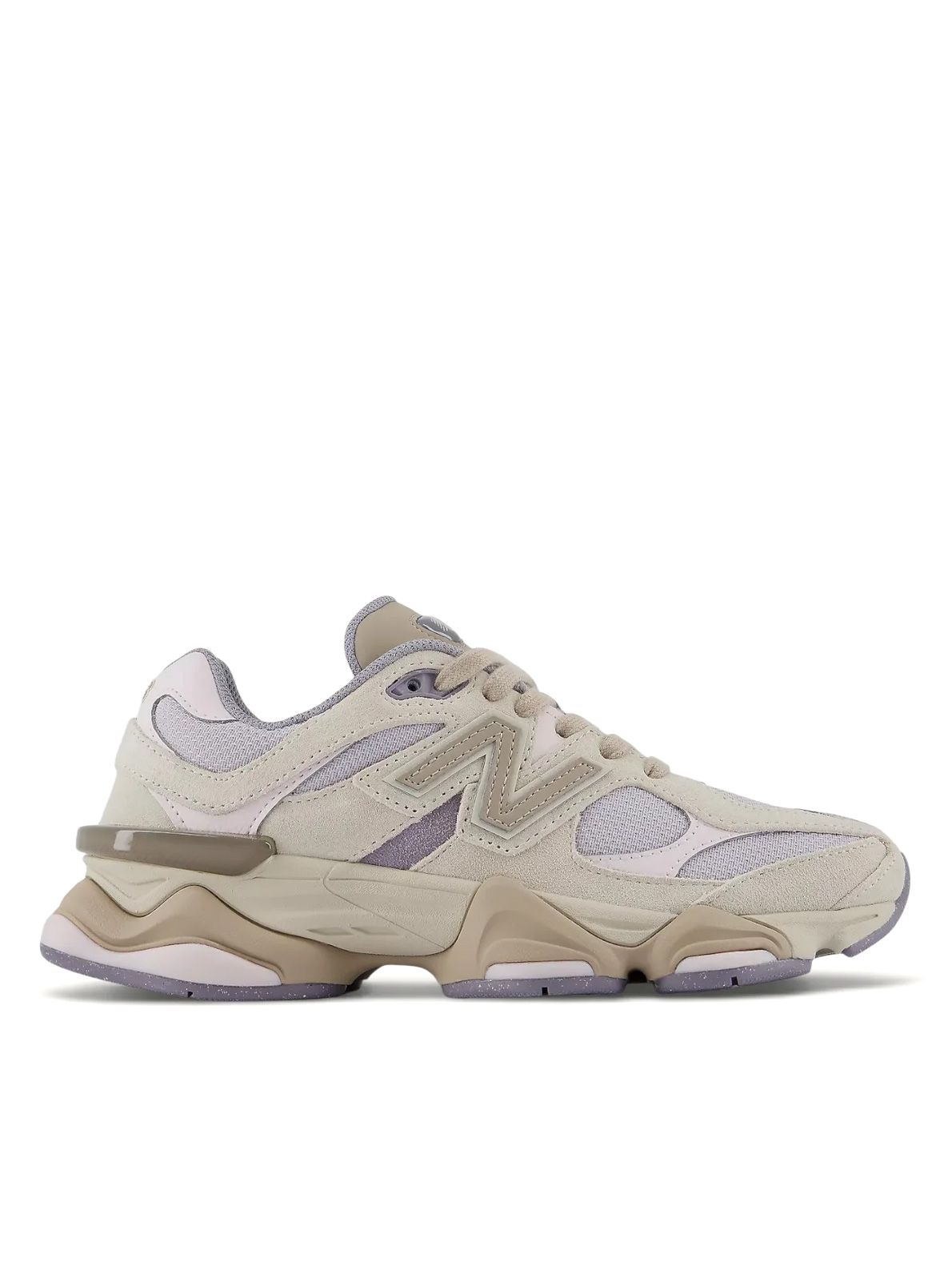 Sneakers beige e viola