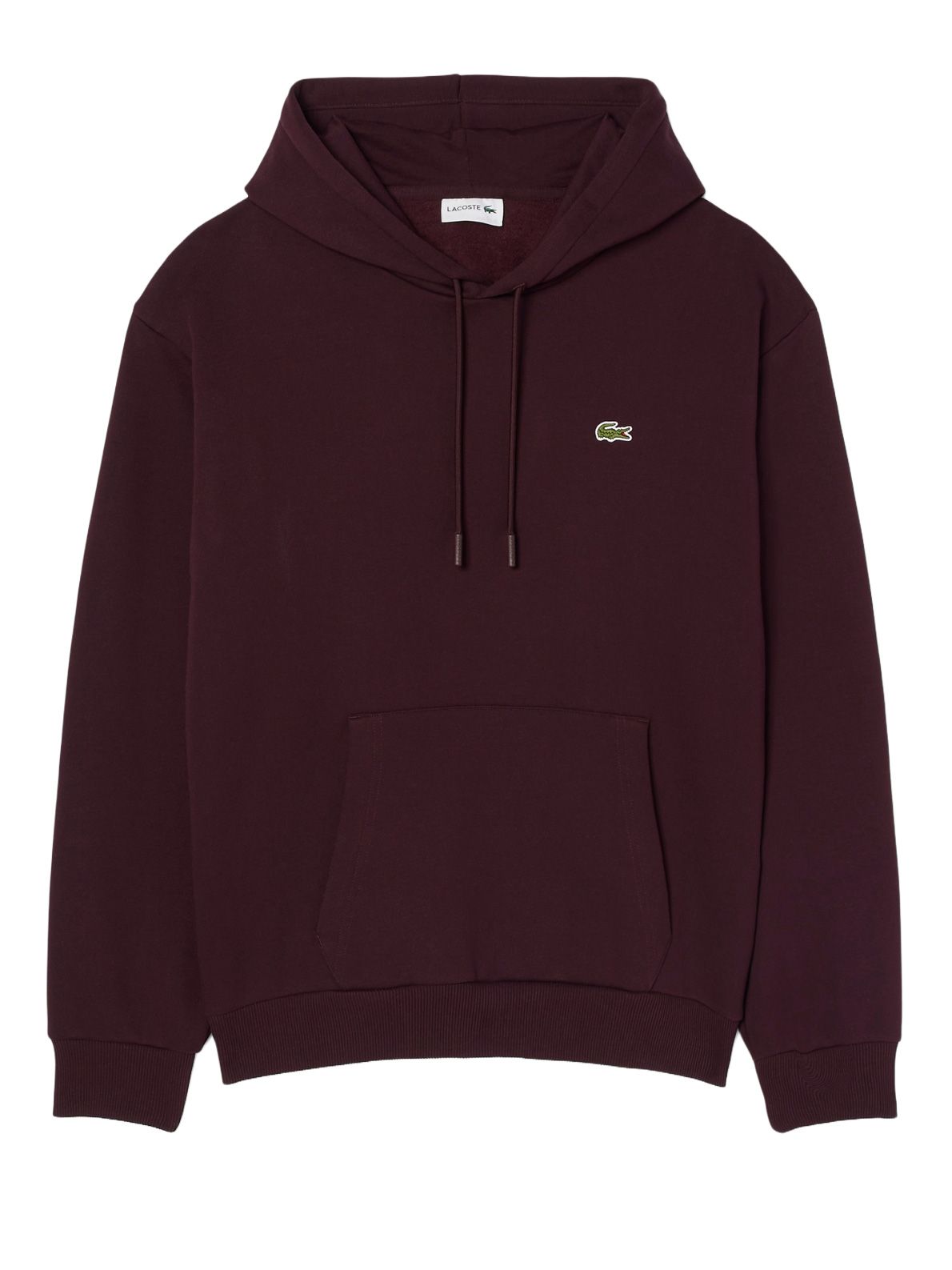 Felpa con cappuccio bordeaux