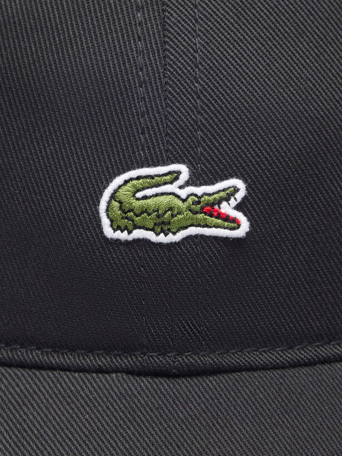 Cappello nero con visiera LACOSTE