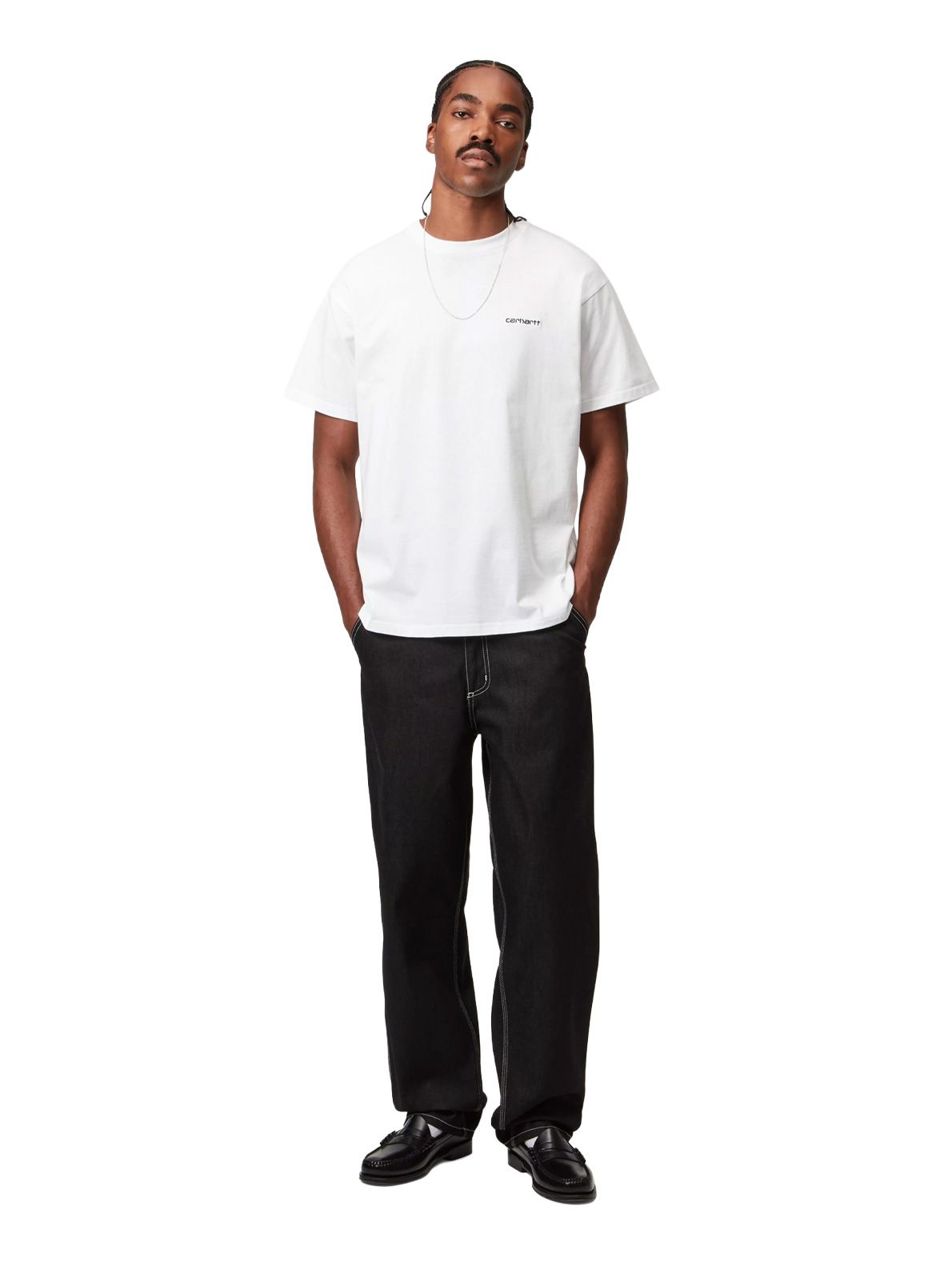script embroidery t-shirt white CARHARTT WIP