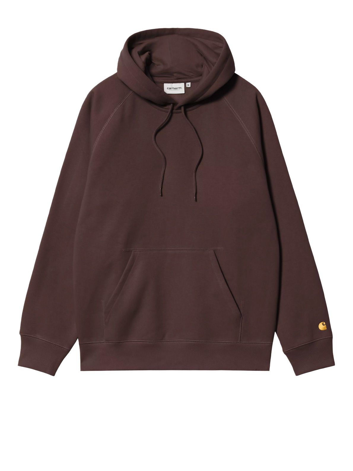 felpa con cappuccio chase marrone 