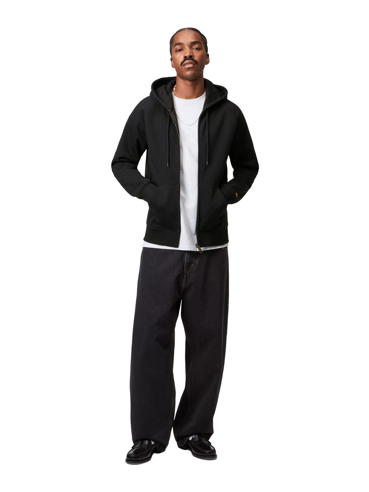 felpa con cappuccio chase nero CARHARTT WIP