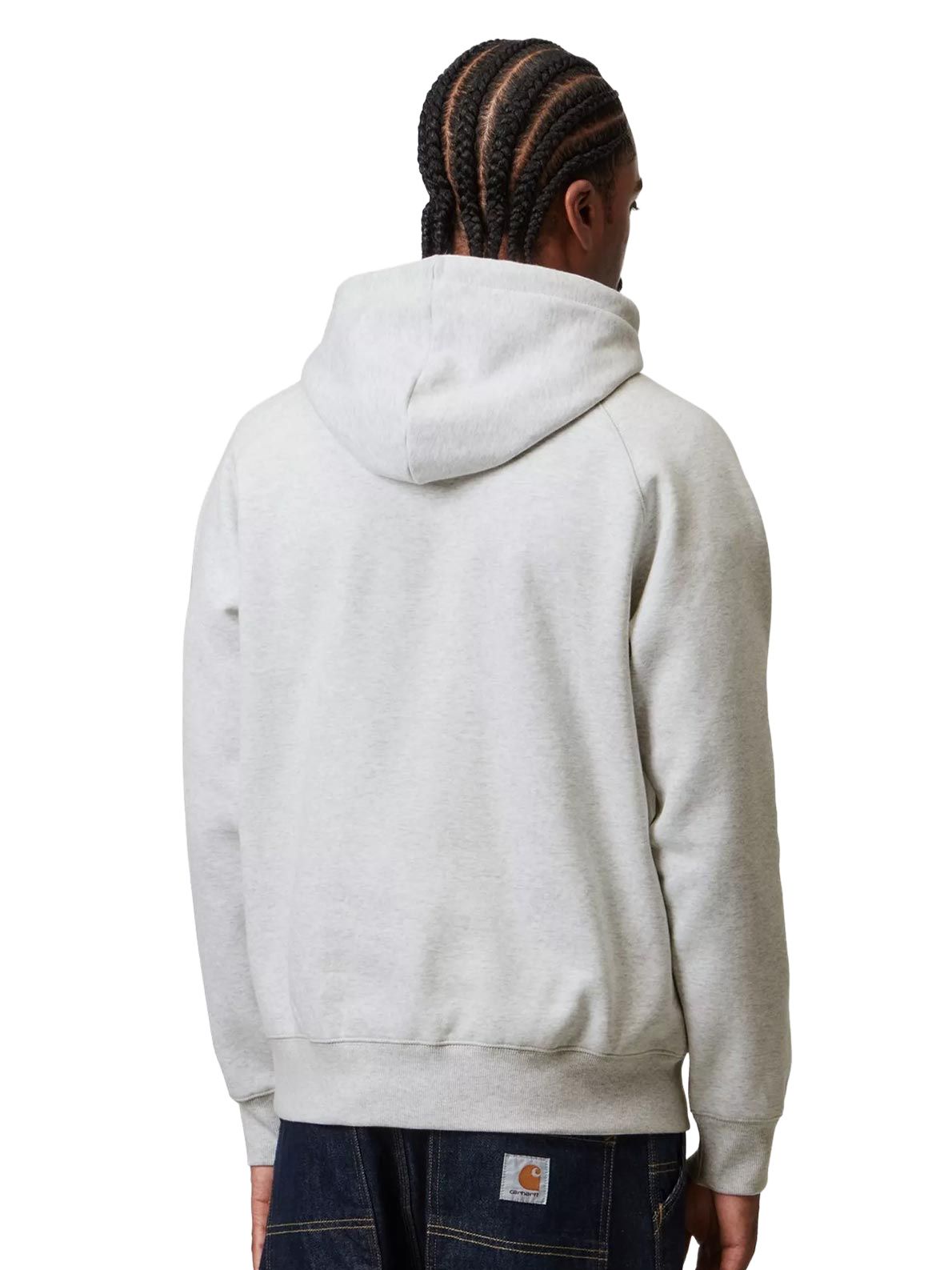 felpa con cappuccio chase grigia CARHARTT WIP