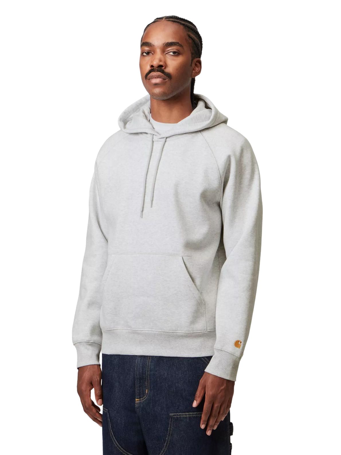 felpa con cappuccio chase grigia CARHARTT WIP