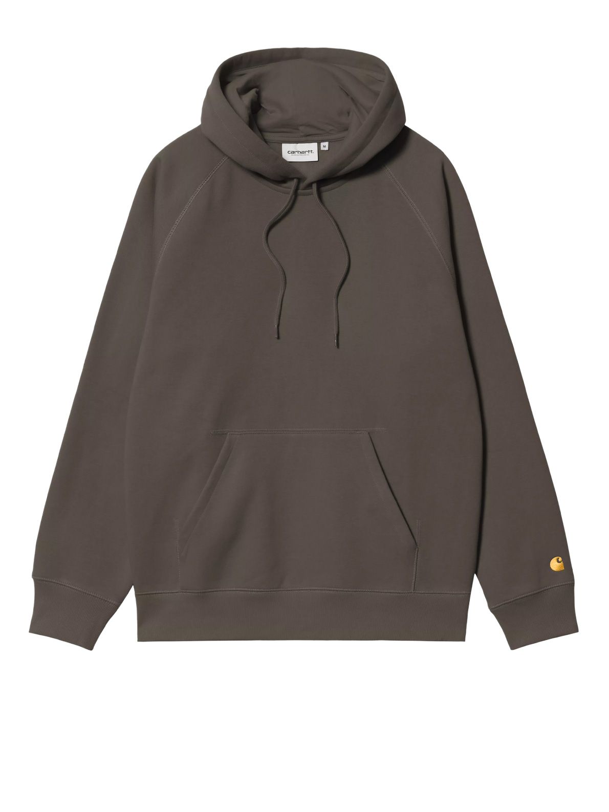 felpa con cappuccio chase marrone