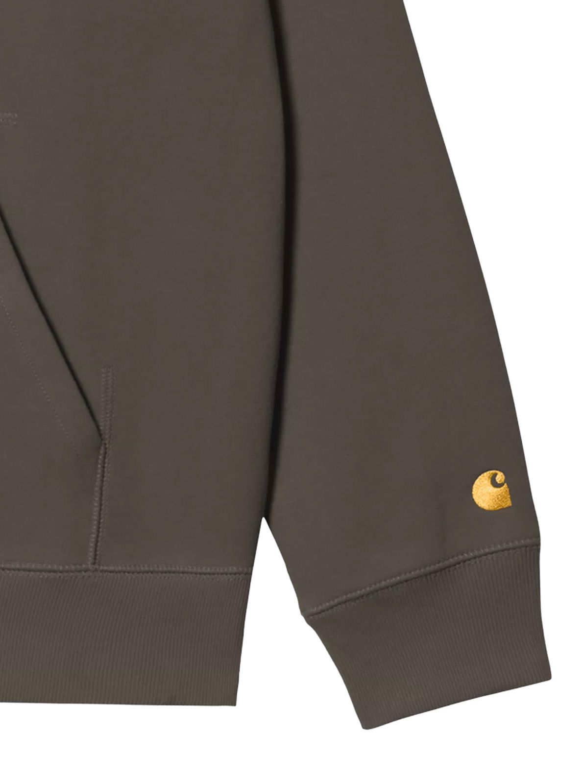 felpa con cappuccio chase marrone CARHARTT WIP
