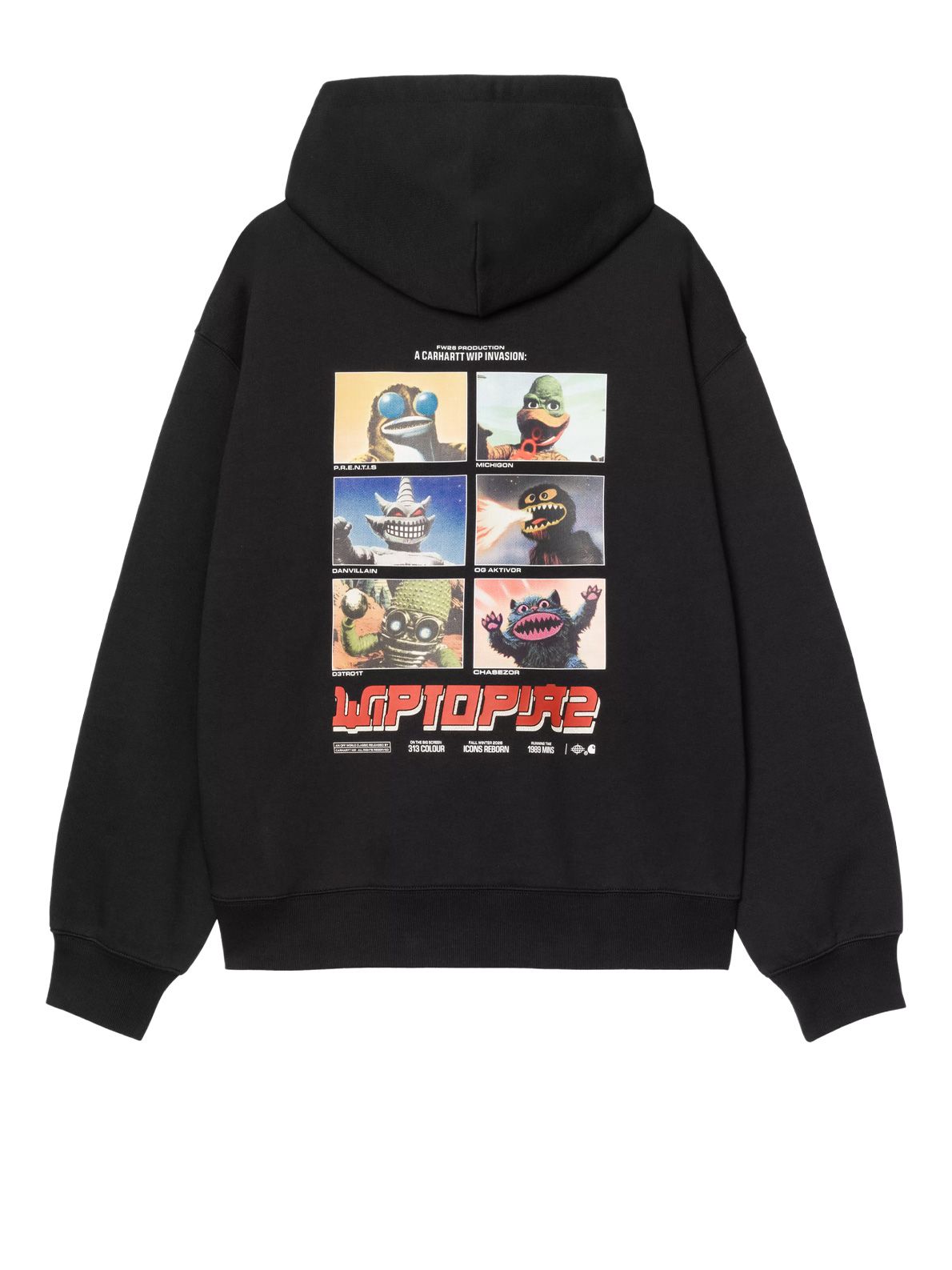 hooded wiptopia sweat black CARHARTT WIP