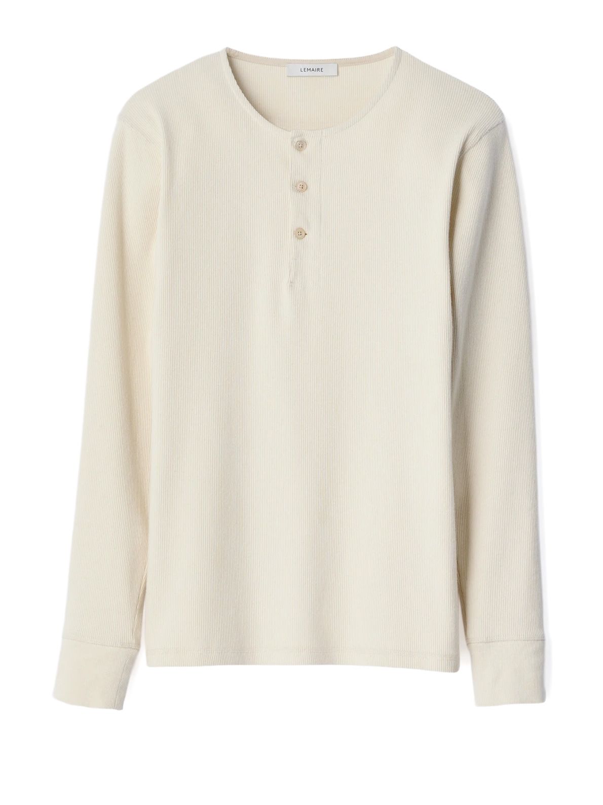 MAGLIA HENLEY A MANICHE LUNGHE BIANCA