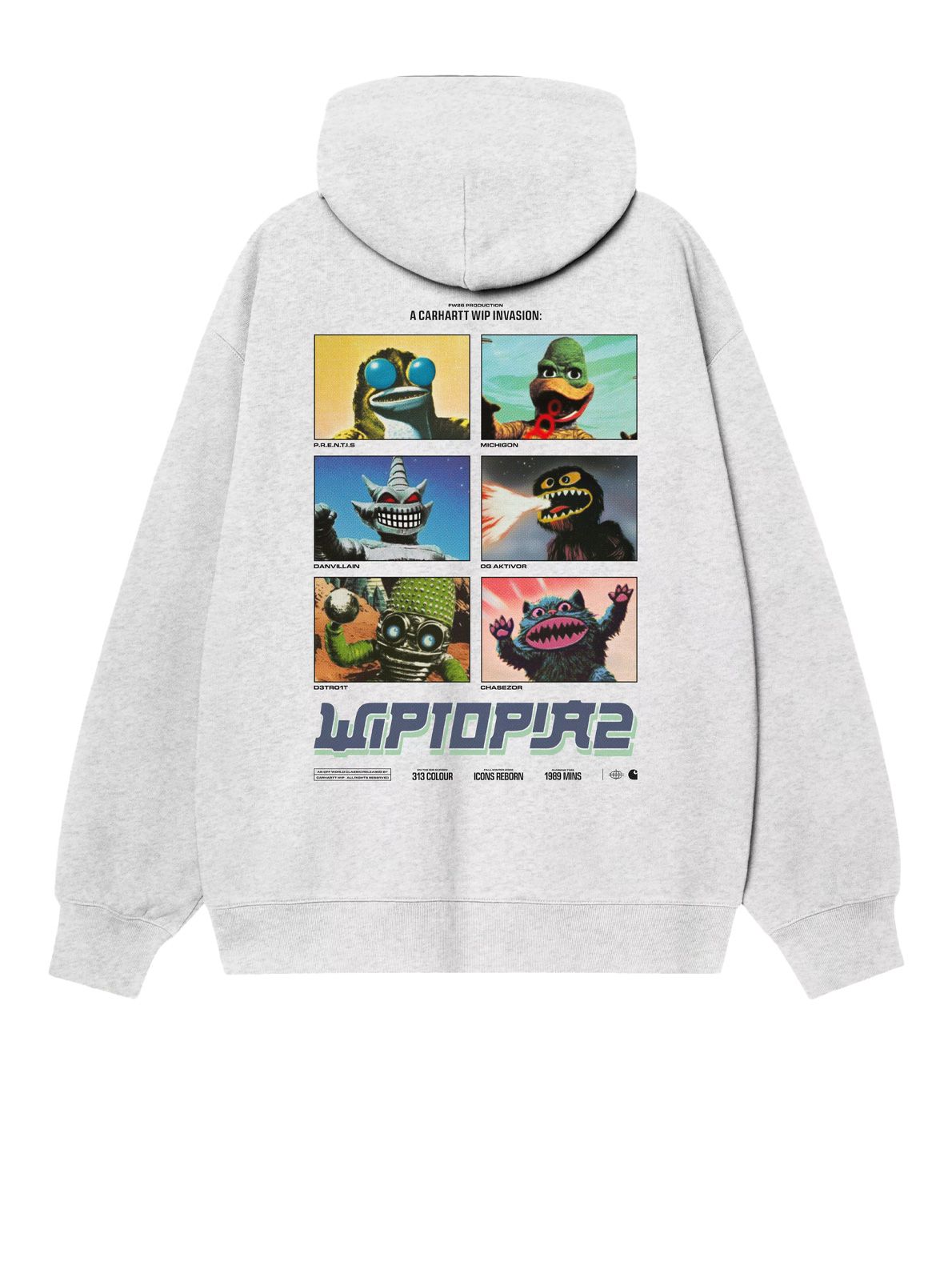 felpa con cappuccio wiptopia grigia CARHARTT WIP