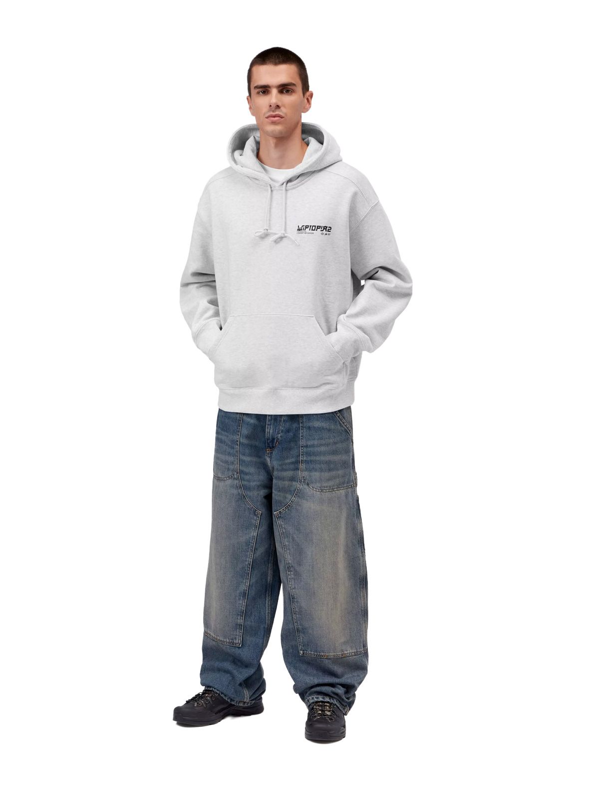 felpa con cappuccio wiptopia grigia CARHARTT WIP