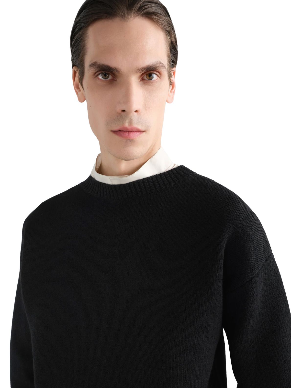 Black boat neck sweater LEMAIRE