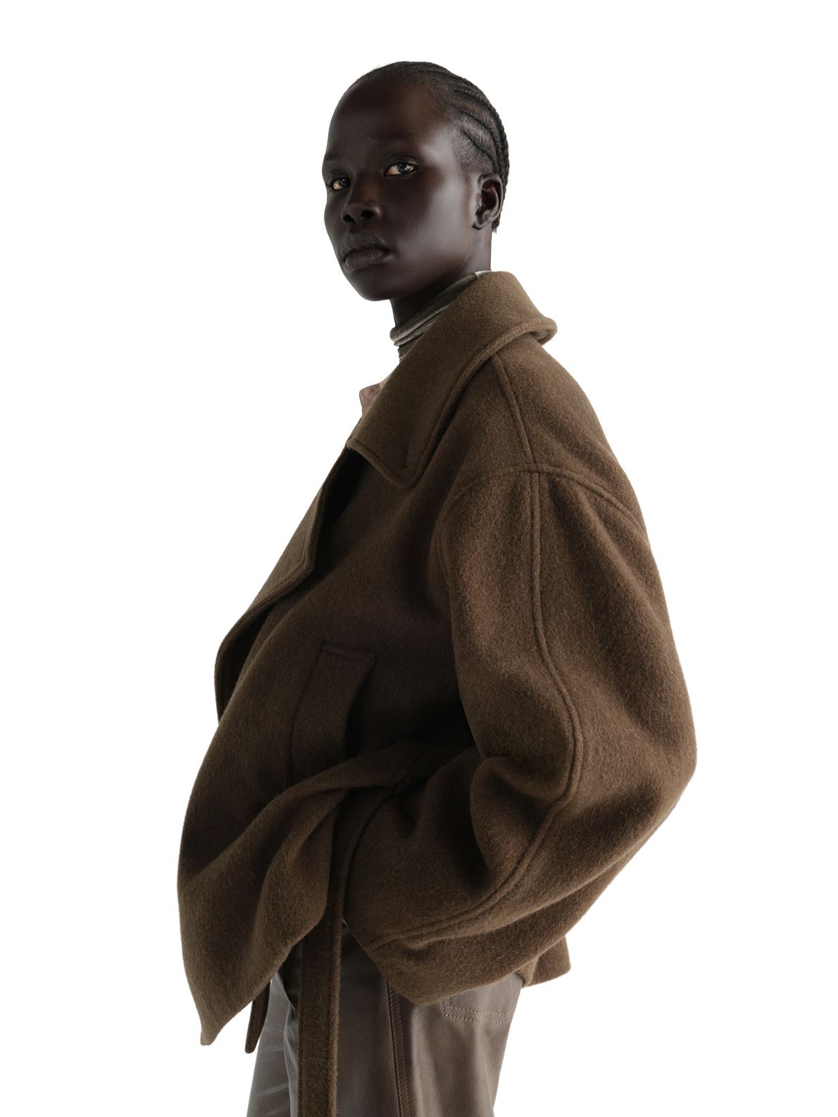 Cappotto a vestaglia marrone LEMAIRE