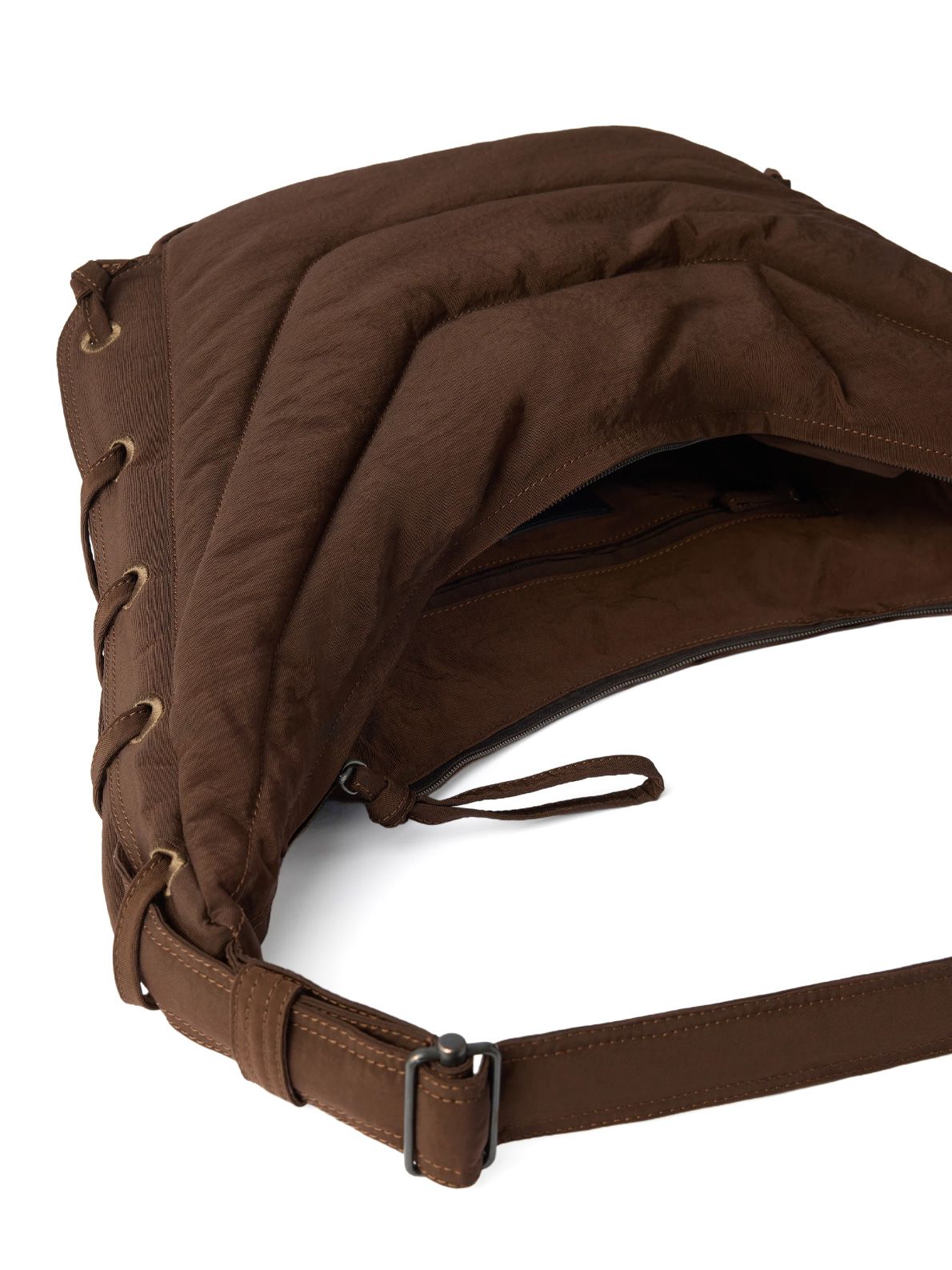 Borsa a tracolla morbida marrone LEMAIRE