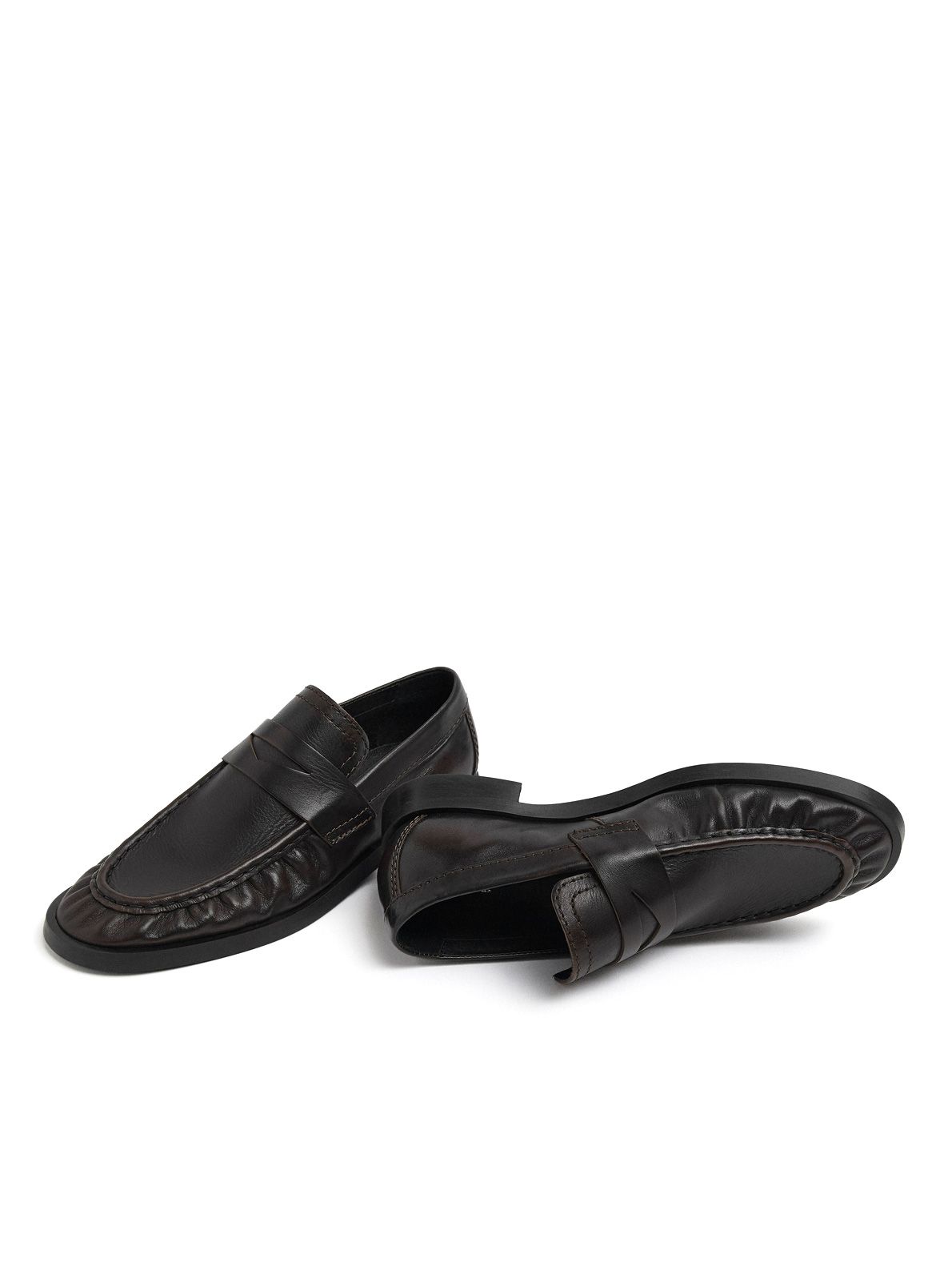 Brown black loafers MIISTA