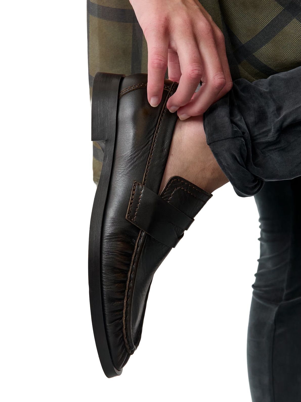 Brown black loafers MIISTA