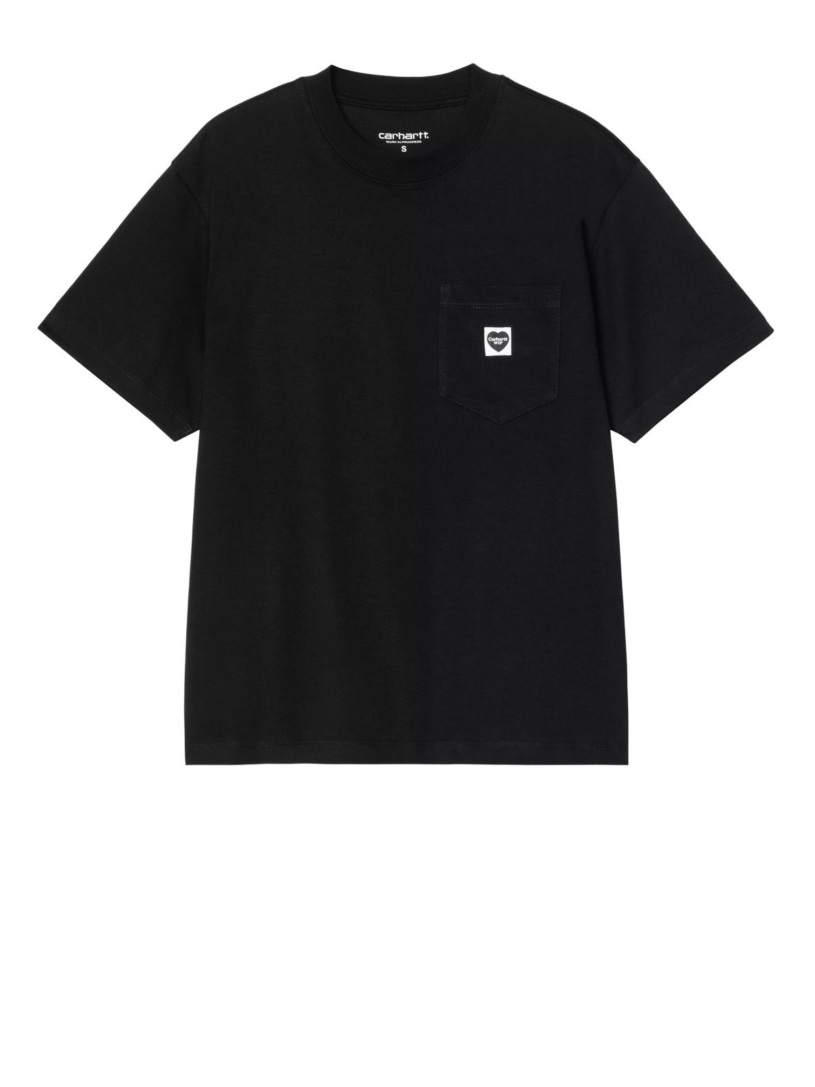 Maglia con cuoricino nera