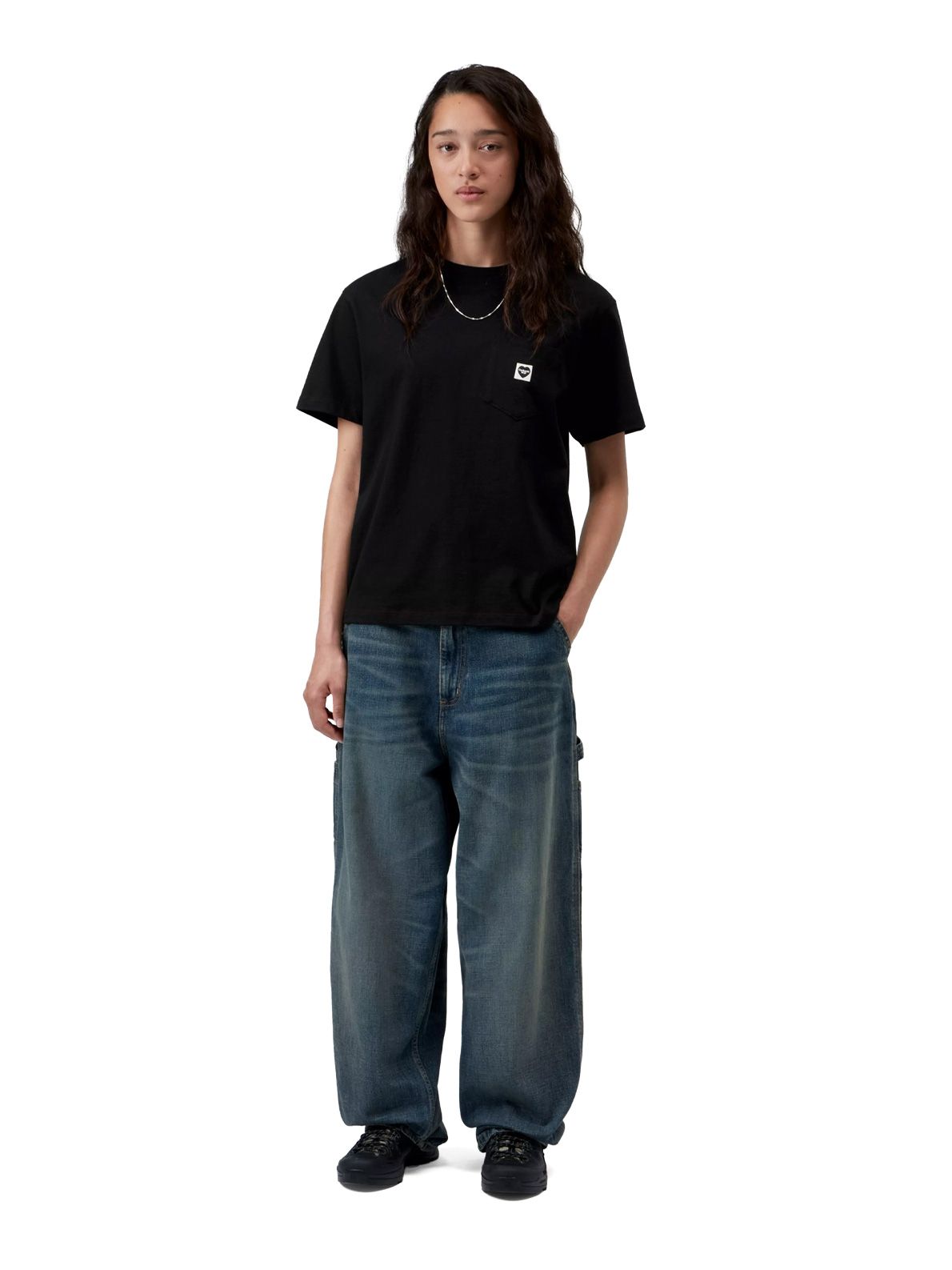 Maglia con cuoricino nera CARHARTT WIP