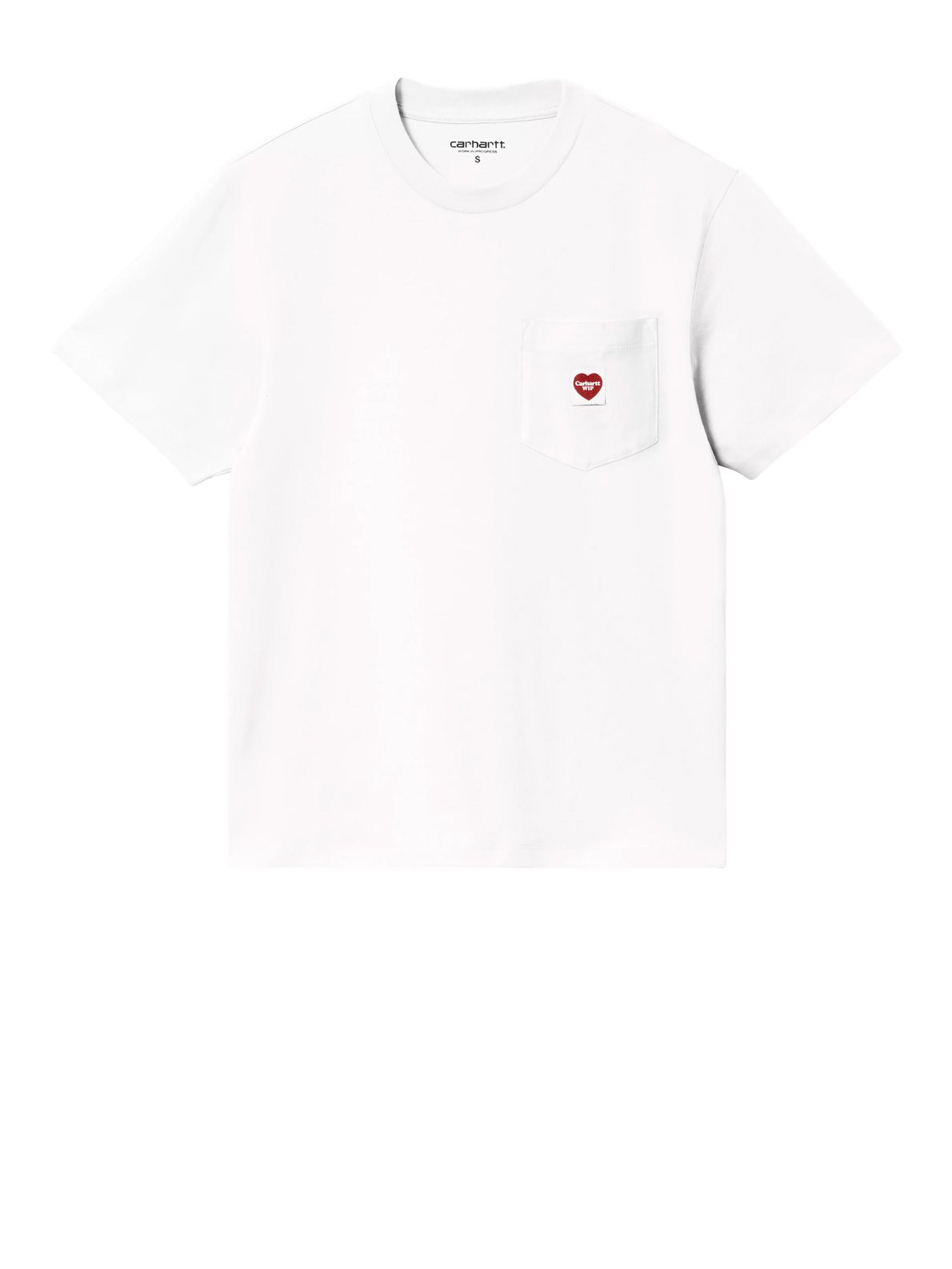 Maglia bianca con cuoricino rosso