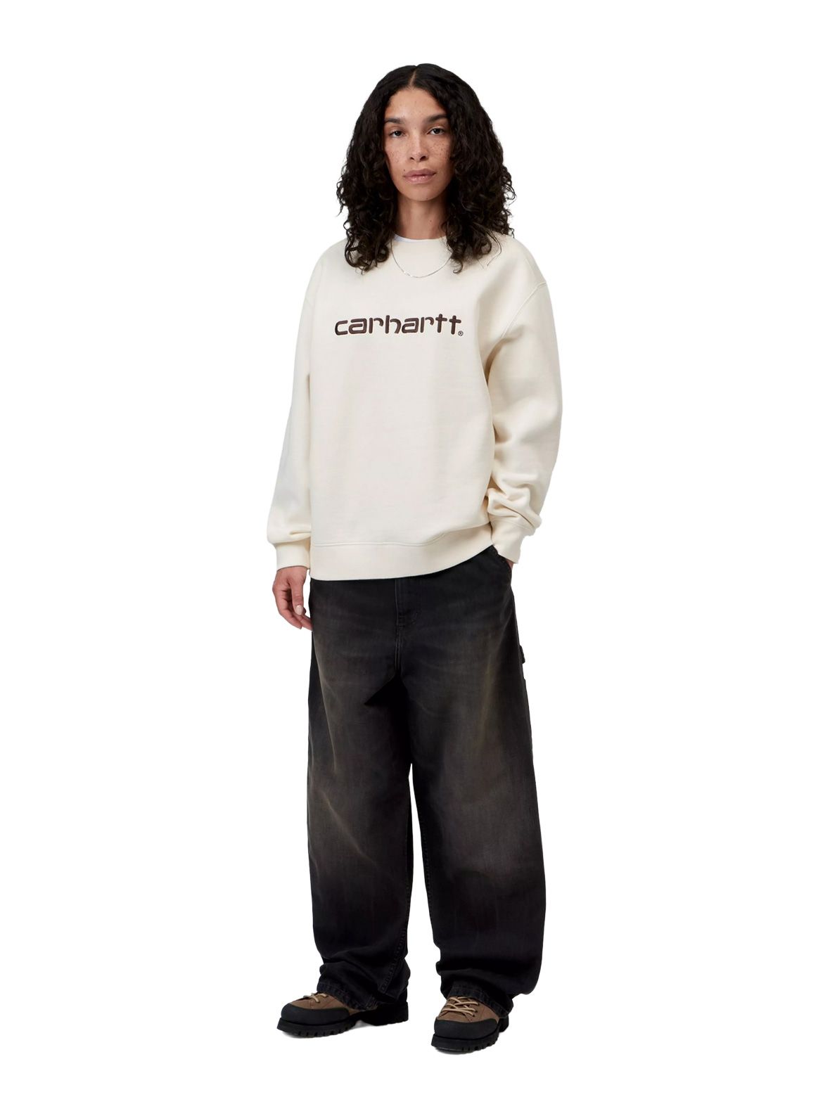 Felpa a girocollo crema CARHARTT WIP