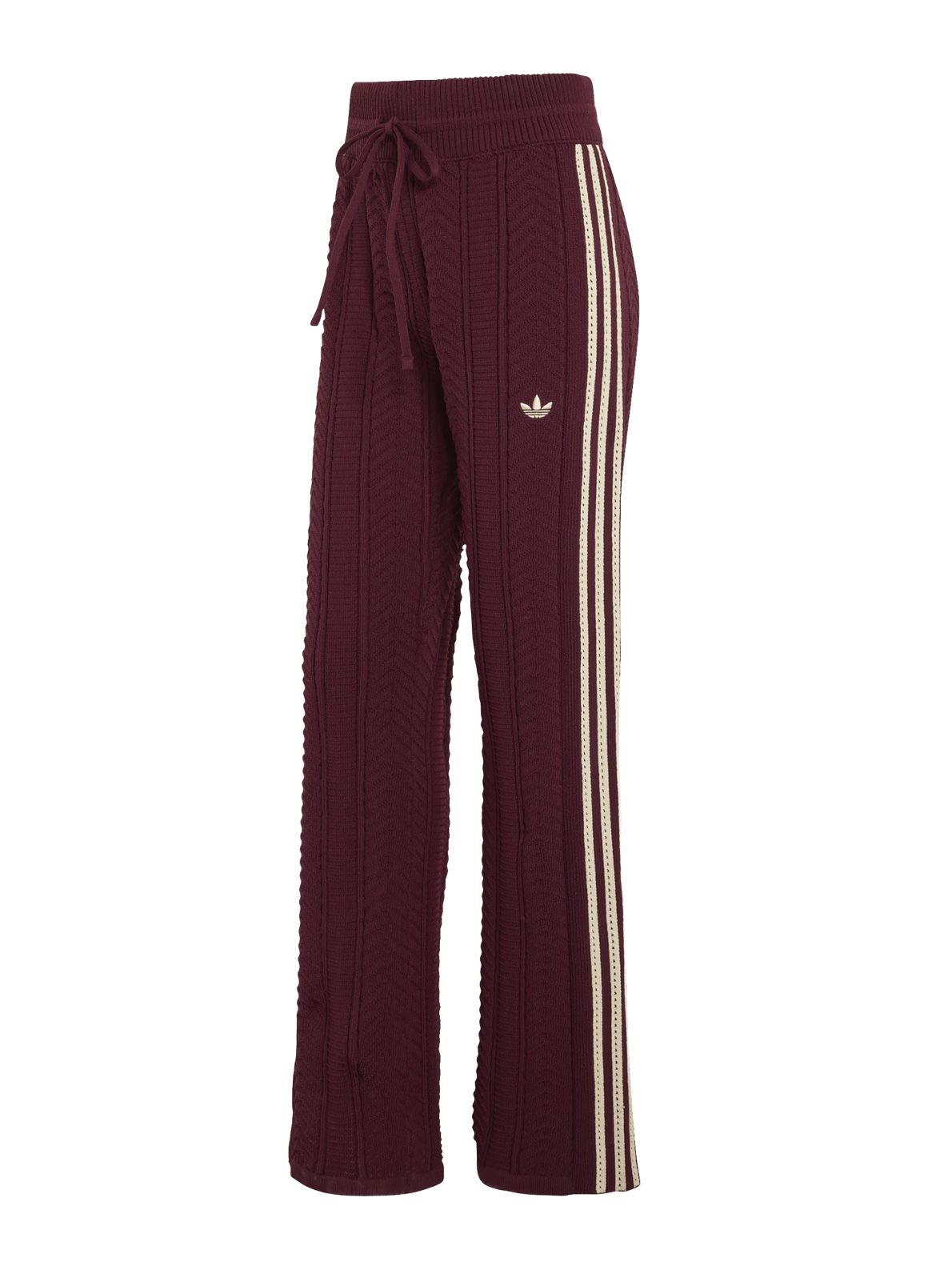 Wide leg trackpants bordeaux