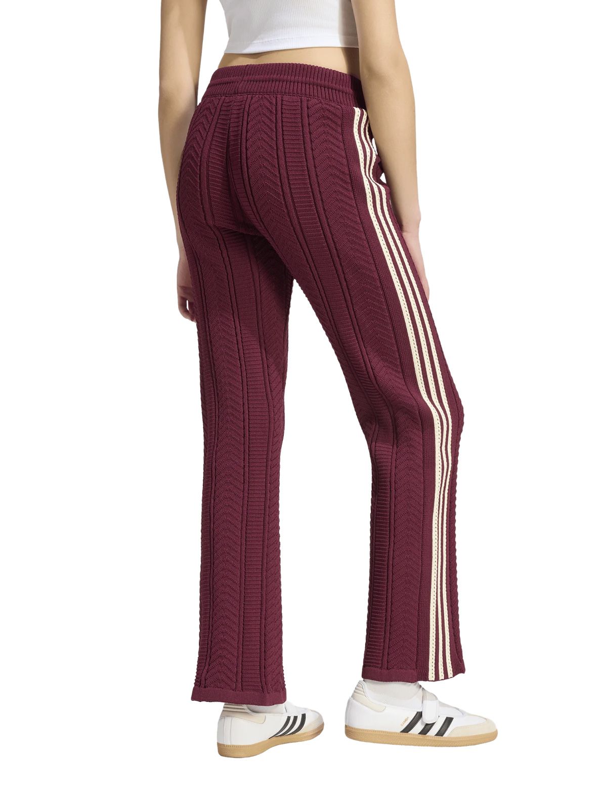 Wide leg trackpants bordeaux ADIDAS ORIGINALS