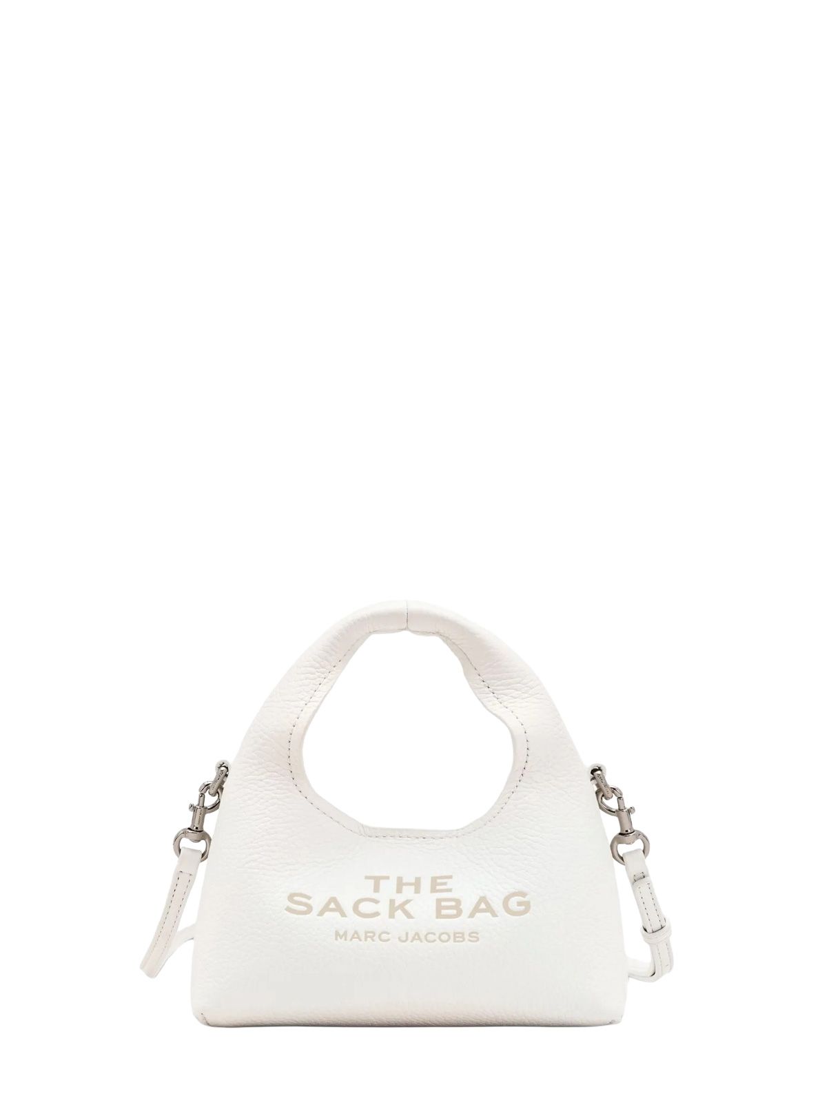 White micro crossbody sack