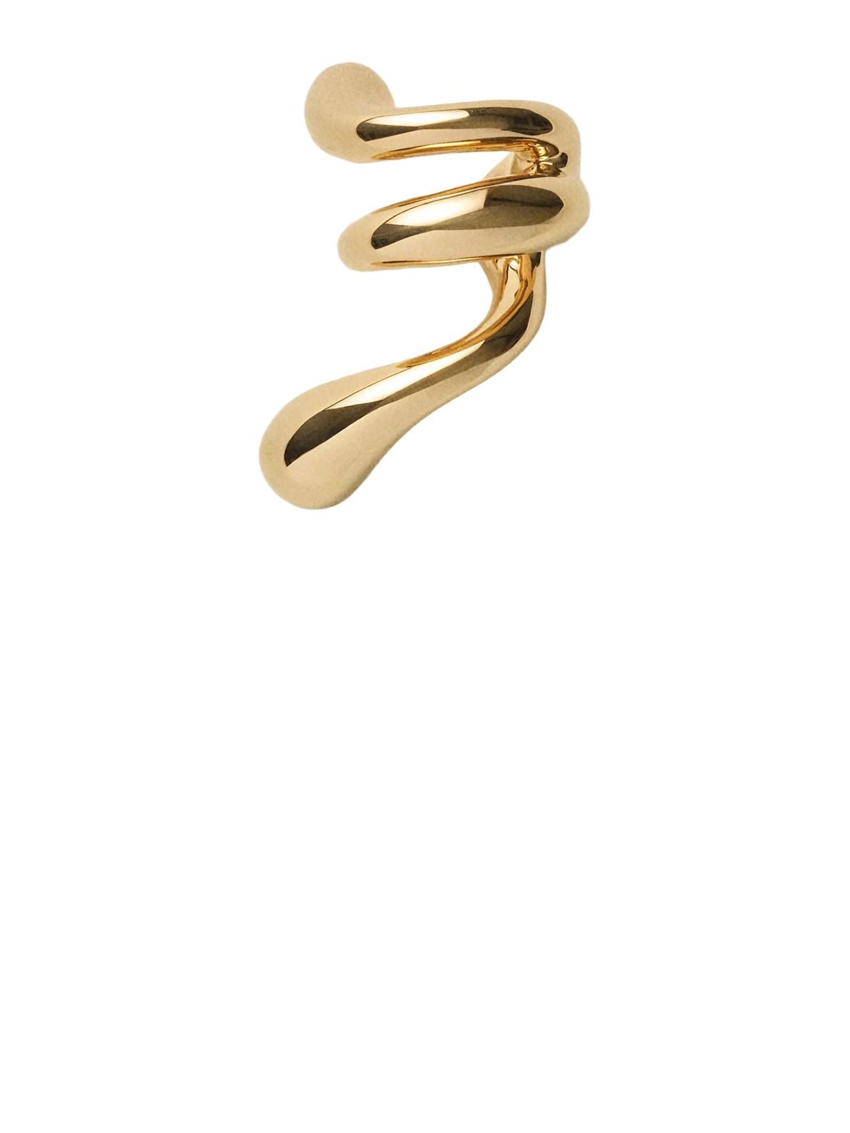 Gold blow up forma ear cuff