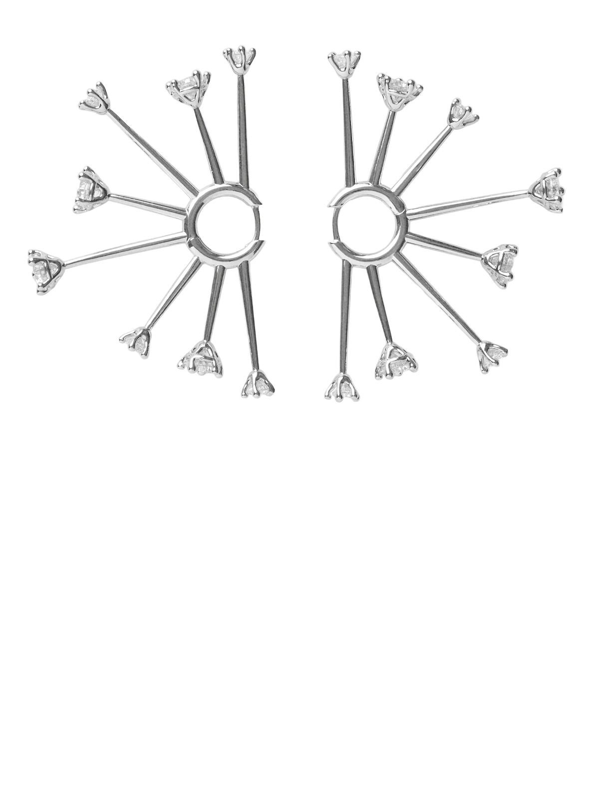 Silver kismet hoops